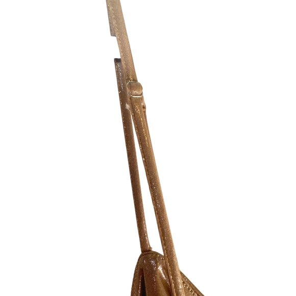 ZARA Shimmer Ruched Bodysuit XL Metallic Shiny Gold Polyester/Elastane NWT - Picture 9 of 15